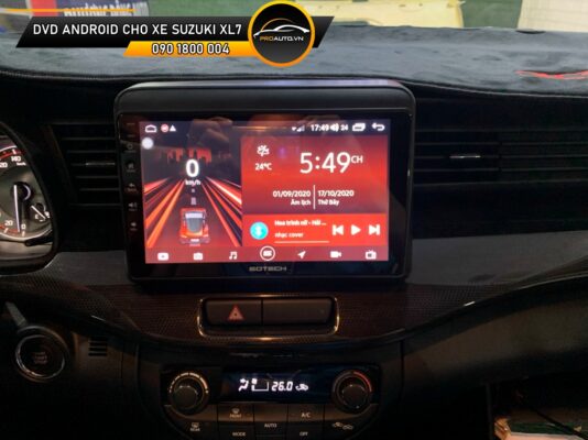 Lắp đặt màn hình dvd android cho xe suzuki xl7