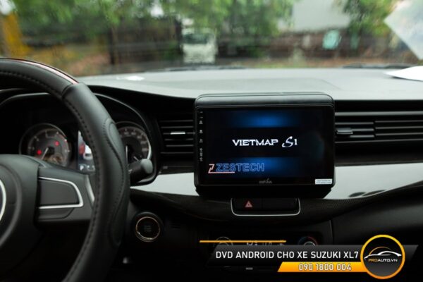 Phần mềm dẫn đường vietmap tích hợp trên dvd android cho xe suzuki xl7