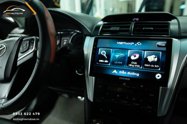 Lắp màn hình android cho xe toyota camry tại proauto.vn